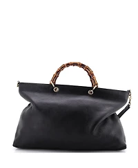 Pre-Owned Gucci Large Bamboo Shopper Tote Leather