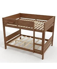 Streamdale Furniture Solid Wood Bunk Bed with Storage Shelves