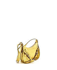 Pre-Owned Givenchy Mini Voyou Shoulder Bag Metallic Leather