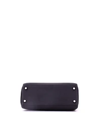 Pre-Owned HERMES Kelly 25 Handbag Black Togo with Palladium Hardware