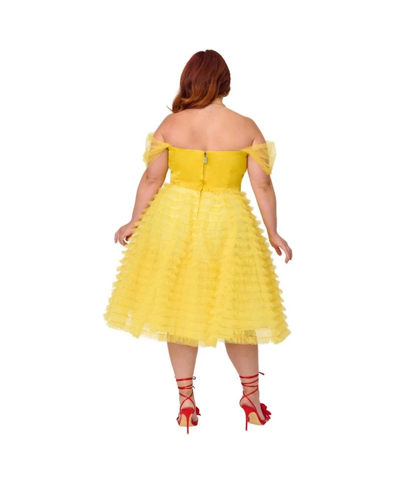 Unique Vintage Plus Mesh Tulle Belle Swing Dress