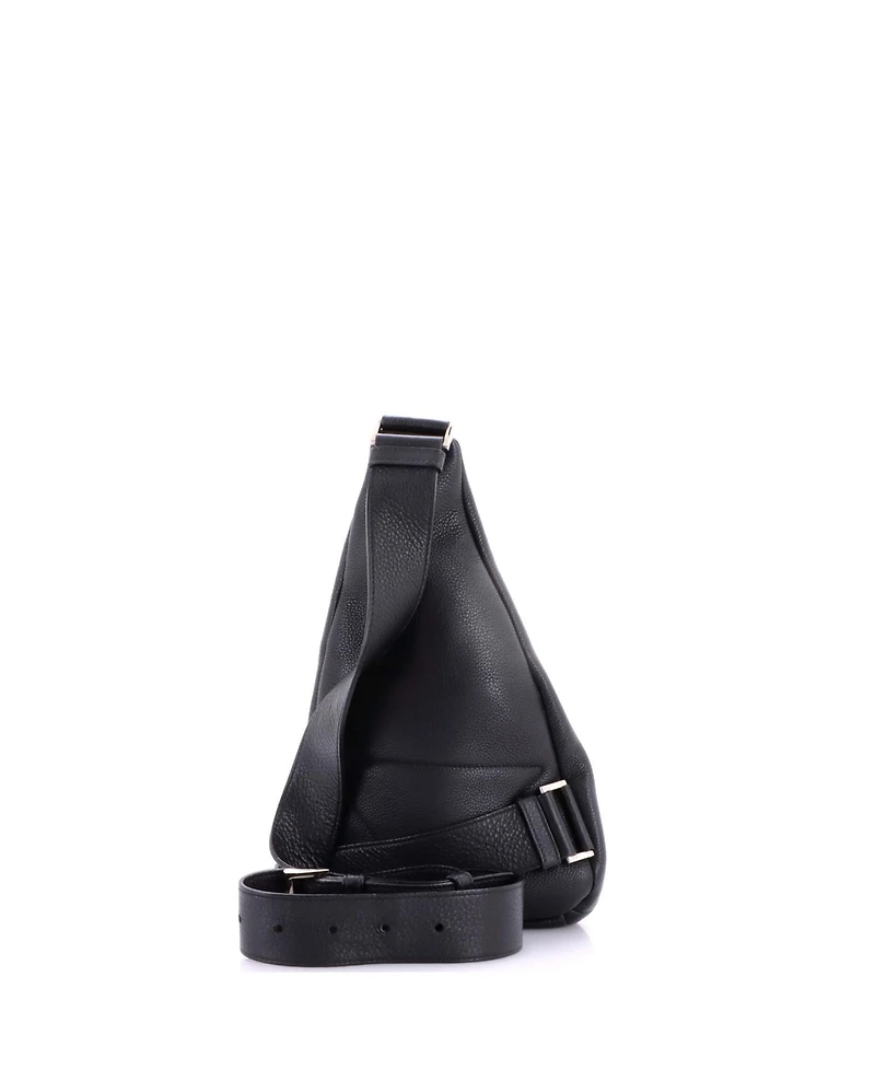 Pre-Owned Prada Triangle Logo Sling Bag Leather