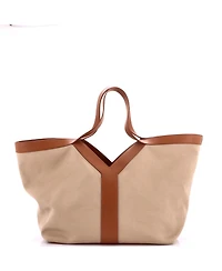 Pre-Owned Saint Laurent Medium Y Tote Canvas with Leather