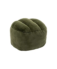 Streamdale Furniture Comfy Faux Fur Bean Bag Chair with Footstool