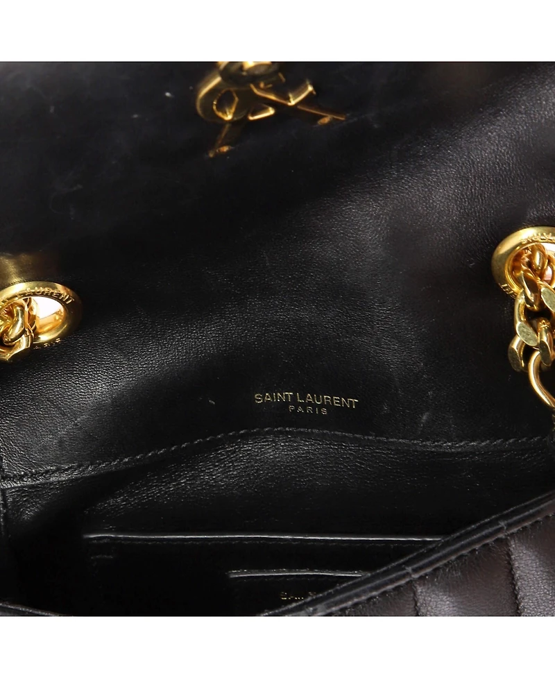 Pre-Owned Saint Laurent Small Vicky Crossbody Bag Vertical Quilted Leather