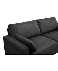 Streamdale Furniture Modern Loveseat Sofa with Removable Cover and Solid Wood Frame