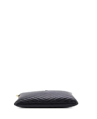 Pre-Owned Saint Laurent Large Puffy Zip Pouch Patent