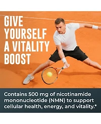Left Coast Performance Nmn Supplement 500 Milligram Nicotinamide Mononucleotide Capsules for Cellular Energy and Healthy Aging, 60 Count