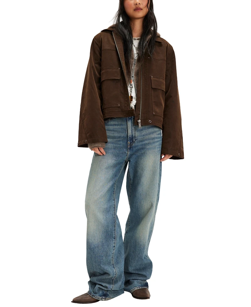 Free People Women's Boxy Collared Neck Jacket