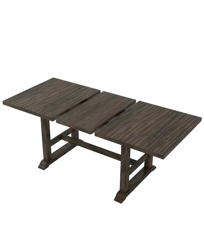 Streamdale Furniture 6-Piece Extendable Dining Table Set with Bench and Chairs