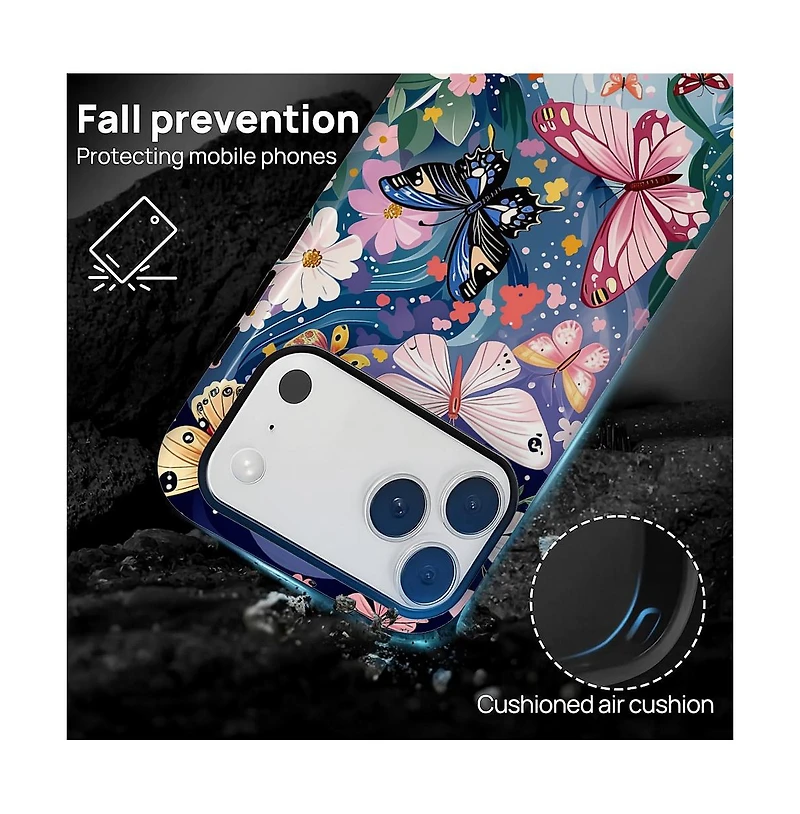 Gonez Case for iPhone 17 Pro, 2-in-1 Dual-Layer Shockproof Protection