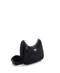 Pre-Owned Prada Small Re-Edition Shoulder Bag Quilted Tessuto