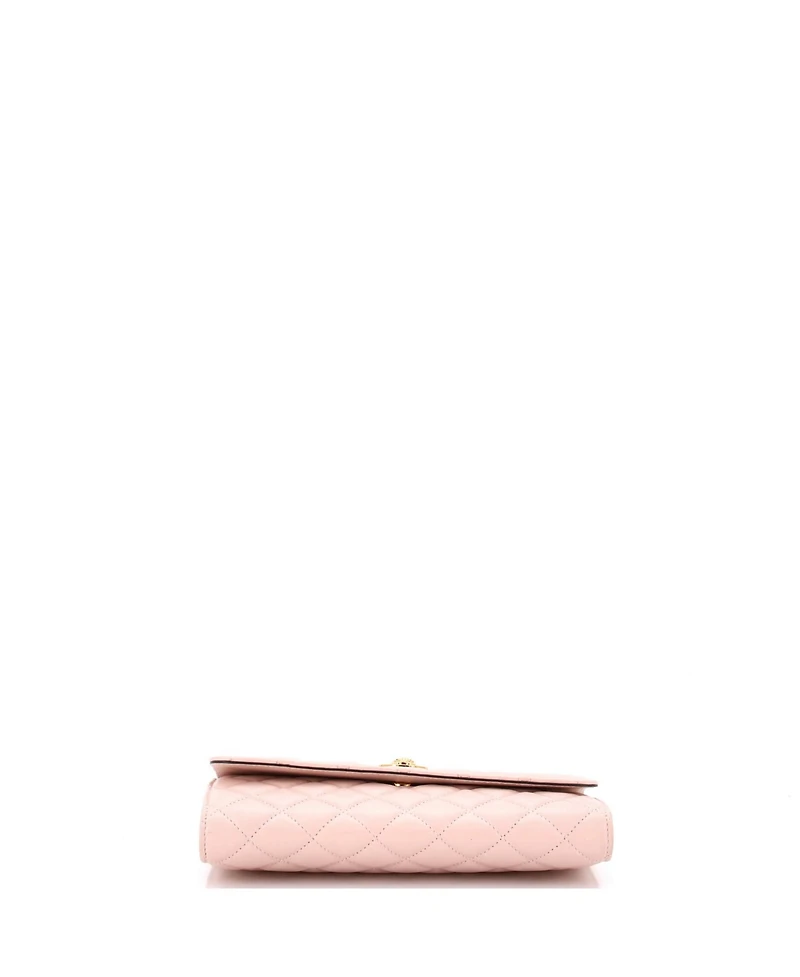 Pre-Owned Versace Icon Wallet on Chain Quilted Leather