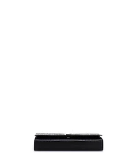 Pre-Owned Saint Laurent Long Classic Monogram Clutch Embossed Leather