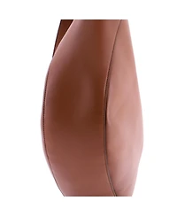 Pre-Owned Prada Large Triangle Logo Curved Hobo City Calf