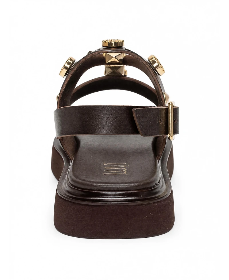 Forever & Always Shoes Women's Libera Leather Sandal