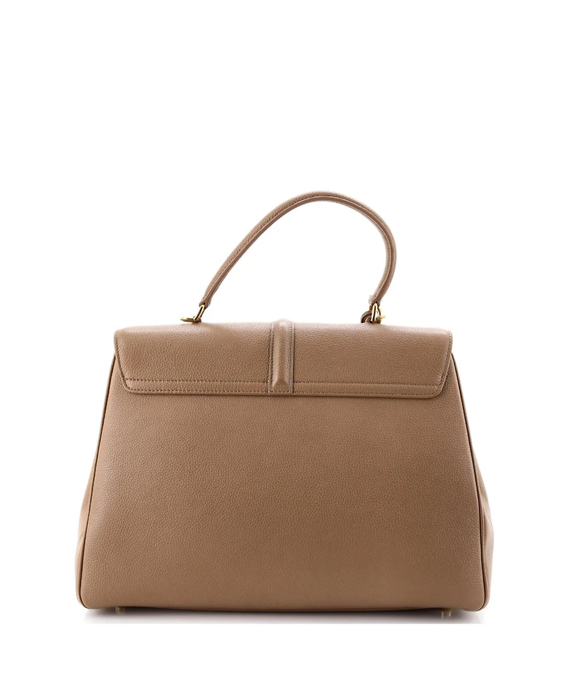Pre-Owned Celine Medium 16 Top Handle Bag Grained Calfskin