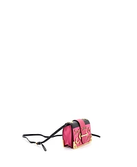 Pre-Owned Prada Small Cahier Crossbody Bag Embellished Leather