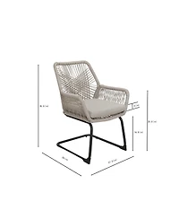 Streamdale Furniture Pe Rattan Outdoor Armchairs with Cushions, Set of 2