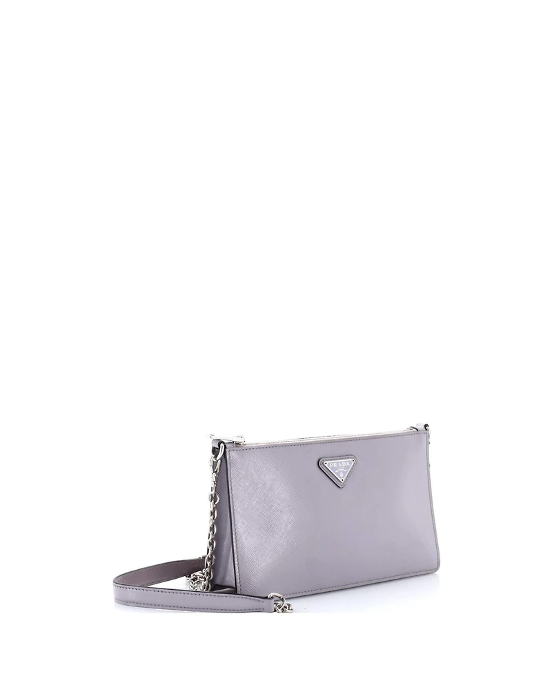 Pre-Owned Prada Small Chain Crossbody Bag Vernice Saffiano Leather