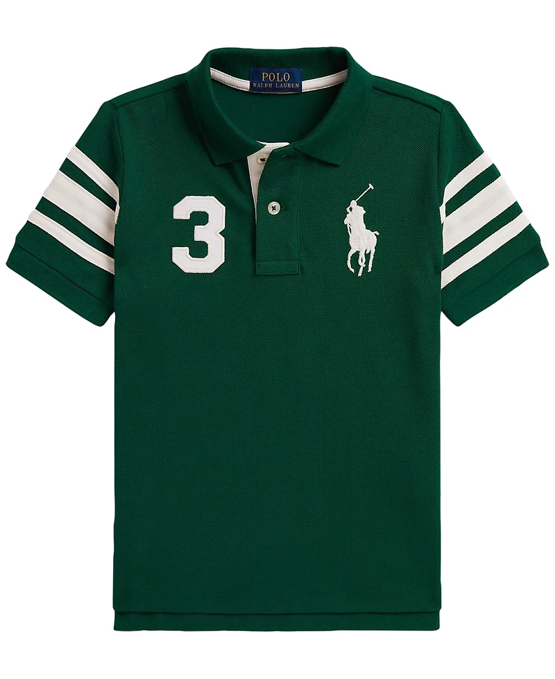 Polo Ralph Lauren Boys' 2T-7 Big Pony Cotton Mesh Shirt