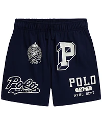 Polo Ralph Lauren Boys' 8-20 Cotton Jersey Graphic Shorts