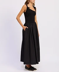 En Saison Women's Sloane Asymmetric Neck Maxi Dress
