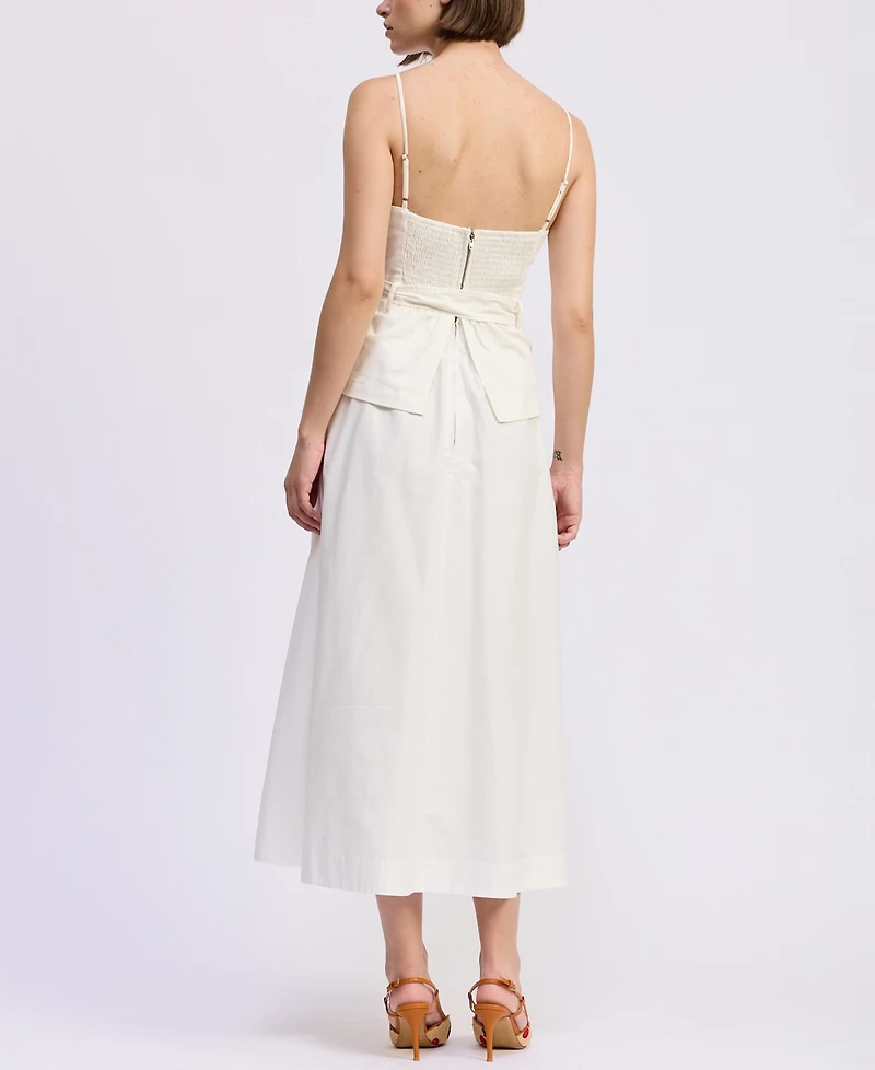 En Saison Women's Samantha Corset Mixed Media Dress