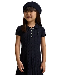 Polo Ralph Lauren Toddler and Little Girls Cable-Knit Cotton Sweater Dress