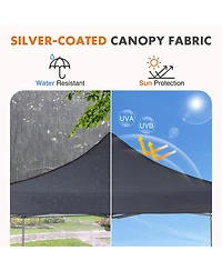 Yiortwo 10x10 Pop Up Canopy Tent Outdoor Instant Shade Portable Shelter