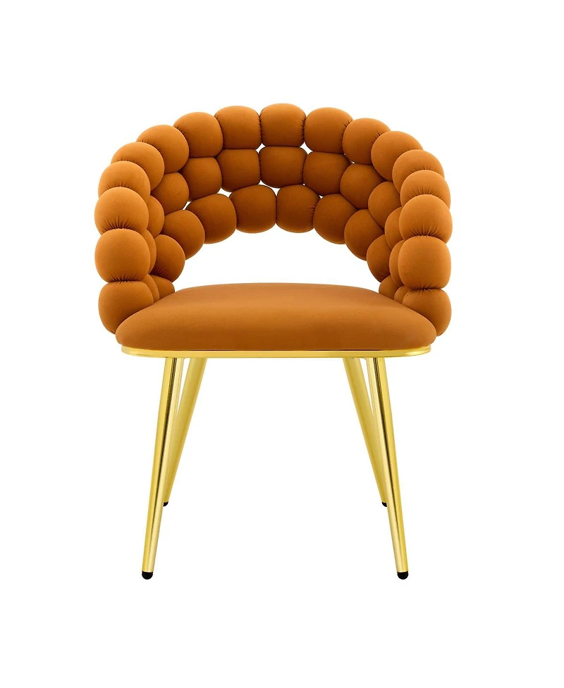 Streamdale Furniture Set of 2 Velvet Bubble Chairs with Legs, Modern Accent Chairs