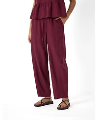 Hush Women's Tovi Linen Blend Barrel Leg Pants