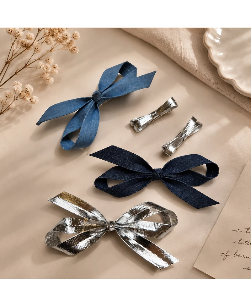 Puttisu Girls Bow Clip Set
