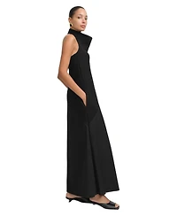 Marcella Women's Denali Halter Open-Back Cotton Maxi Dress