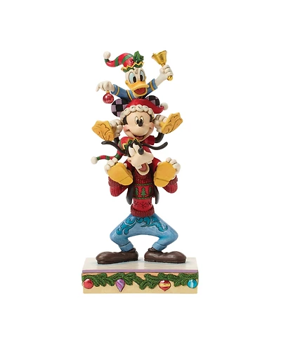 Jim Shore Disney Traditions Mickey, Donald, and Goofy Stacked Fig