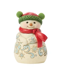 Jim Shore Heartwood Creek Fig Snowman with Pom Pom Hat