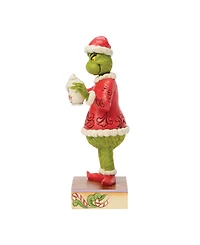Jim Shore Grinch Fig Grinch with Hot Chocolate Mug