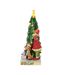 Jim Shore Grinch Fig Grinch, Cindy, Max Peeking