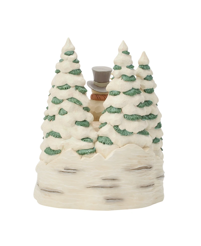 Jim Shore Heartwood Creek Fig Woodland Snowman with Forest Friends