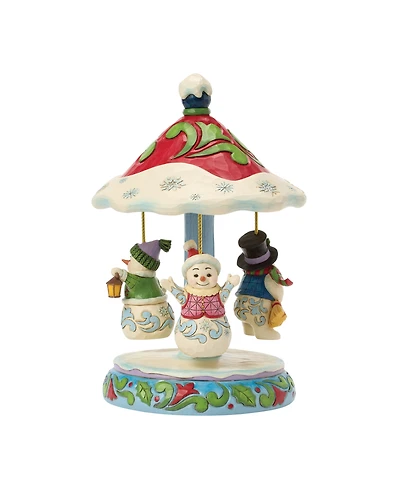 Jim Shore Heartwood Creek Fig Rotating Snowman Carousel