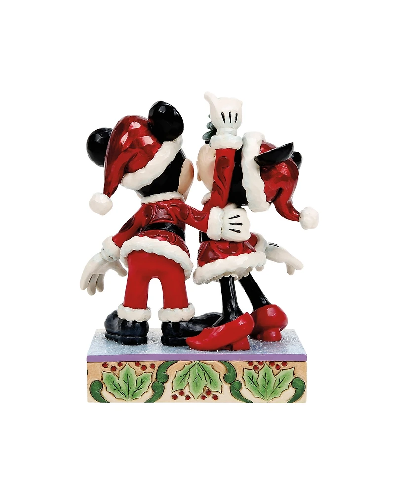 Jim Shore Disney Traditions Mickey and Minnie Mistletoe