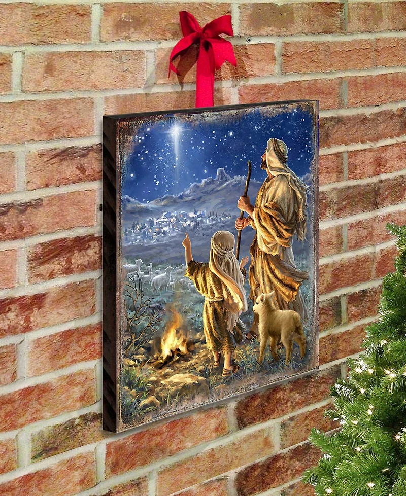 Designocracy Shepherds Keeping Watch Holiday Wall Art
