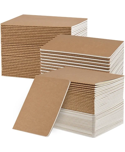 Gnuadz A5 Lined Notebooks Journaling Work School Office - Brown 203