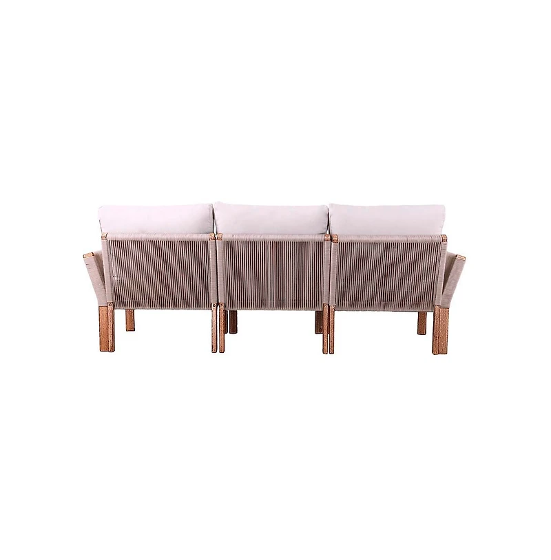 Augusta Home Brendina Outdoor 3-Seater Sofa