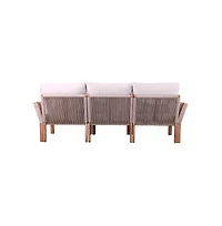 Augusta Home Brendina Outdoor 3-Seater Sofa