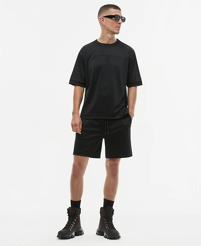 Mode of One Men's Solid 7" Checkered Tricot Shorts, Macy's Exclusive