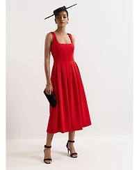 Phase Eight Women's Katie Square-Neck Midi Dress