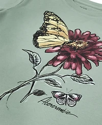 abercrombie kids Girls' 5-16 Flower Classic Short-Sleeve T-Shirt