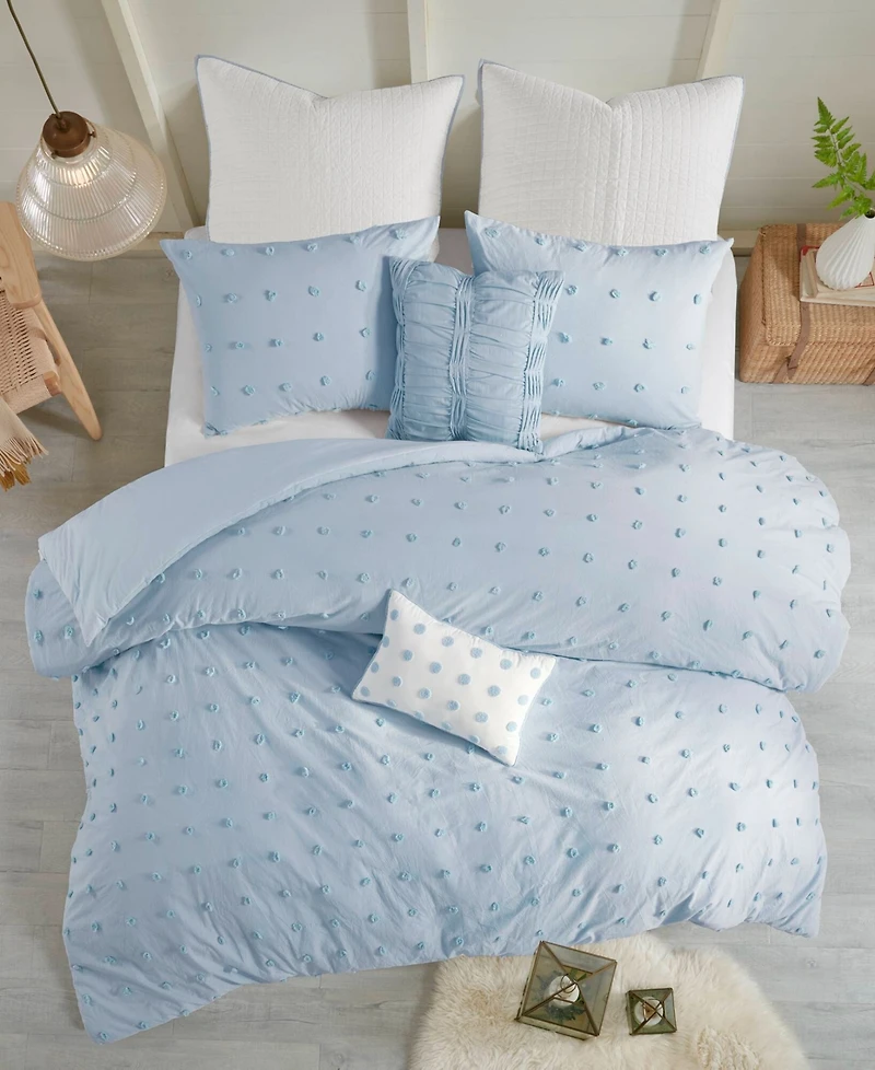 Intelligent Design Brooklyn Jacquard Cotton -Pc. Comforter Set