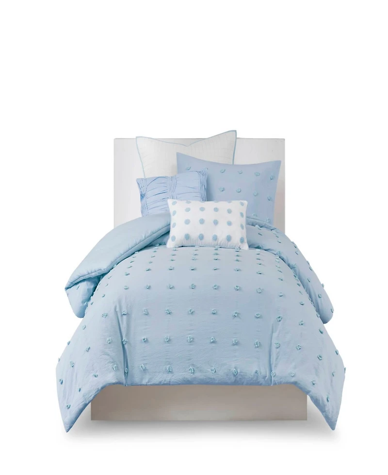 Intelligent Design Brooklyn Jacquard Cotton -Pc. Comforter Set